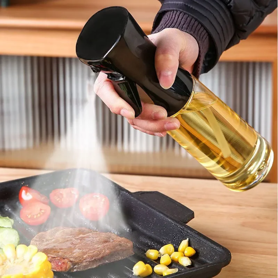 200/300/500ml Oil Spray Bottle BBQ Cooking Olive Oil Sprayer Plastic Baking Oil Spray Empty Bottle Vinegar Bottle Or Oil brush